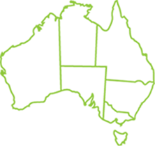 Map of Australian States