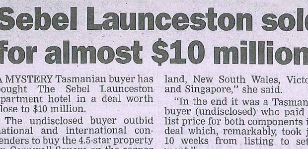 Sebel Lanceston Sold - Lanceston Examiner